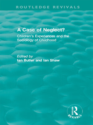 cover image of A Case of Neglect? (1996)